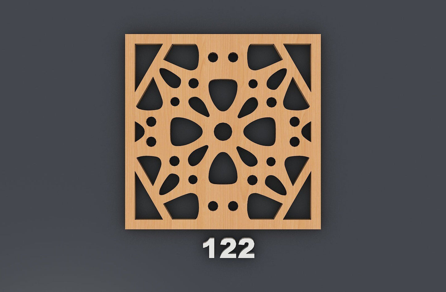 Coaster Bundle, Wall Decor laser SVG cutting file, CNC Laser Cut Vector Files, Glowforge Coaster Templates 343