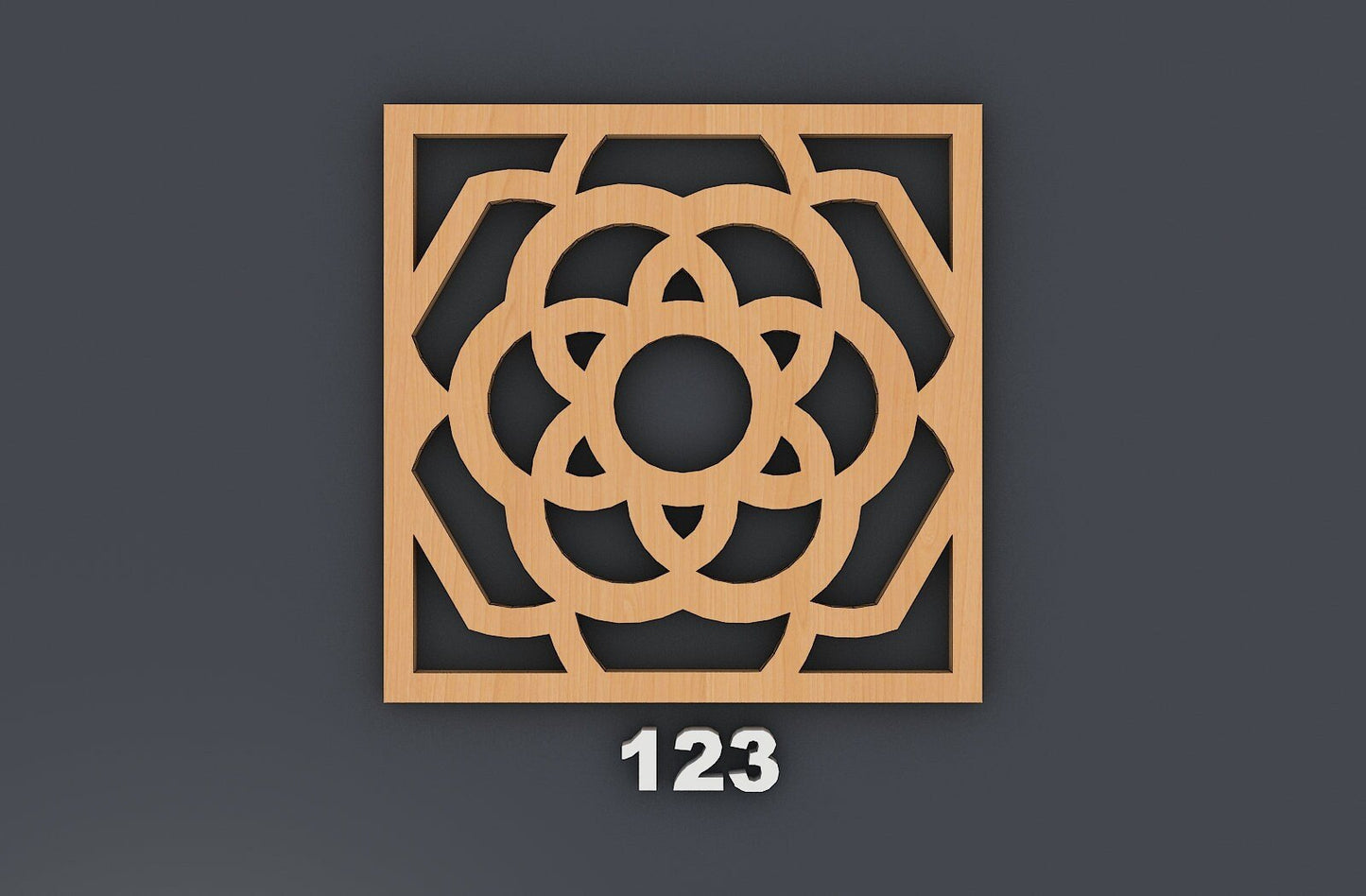 Coaster Bundle, Wall Decor laser SVG cutting file, CNC Laser Cut Vector Files, Glowforge Coaster Templates 343