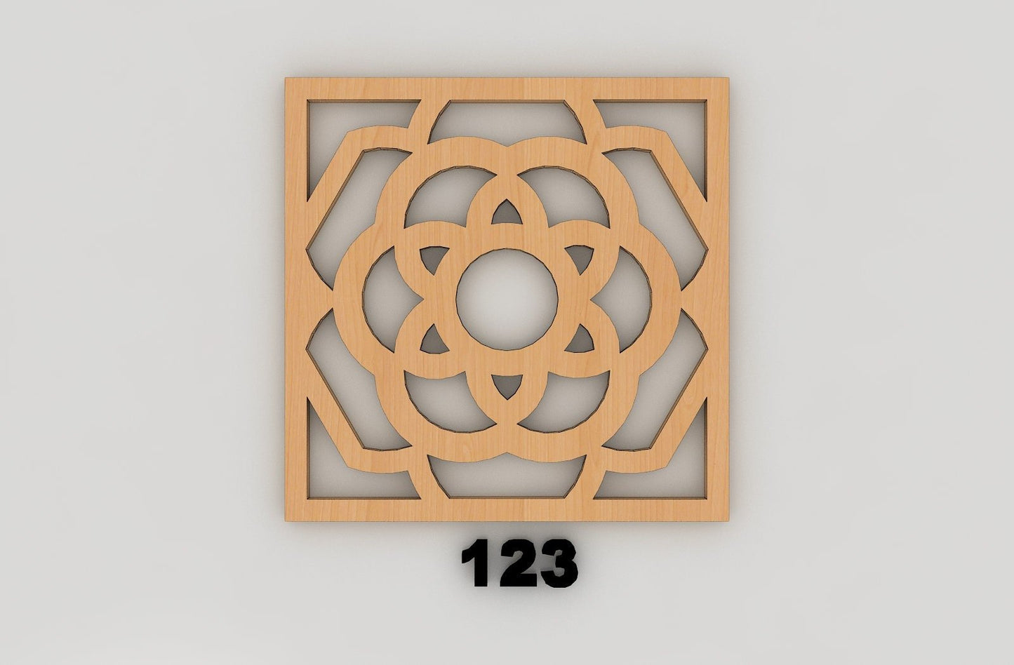 Coaster Trivet Wall Decor Templates - Glowforge files Instant download - Laser Cutting Files 162