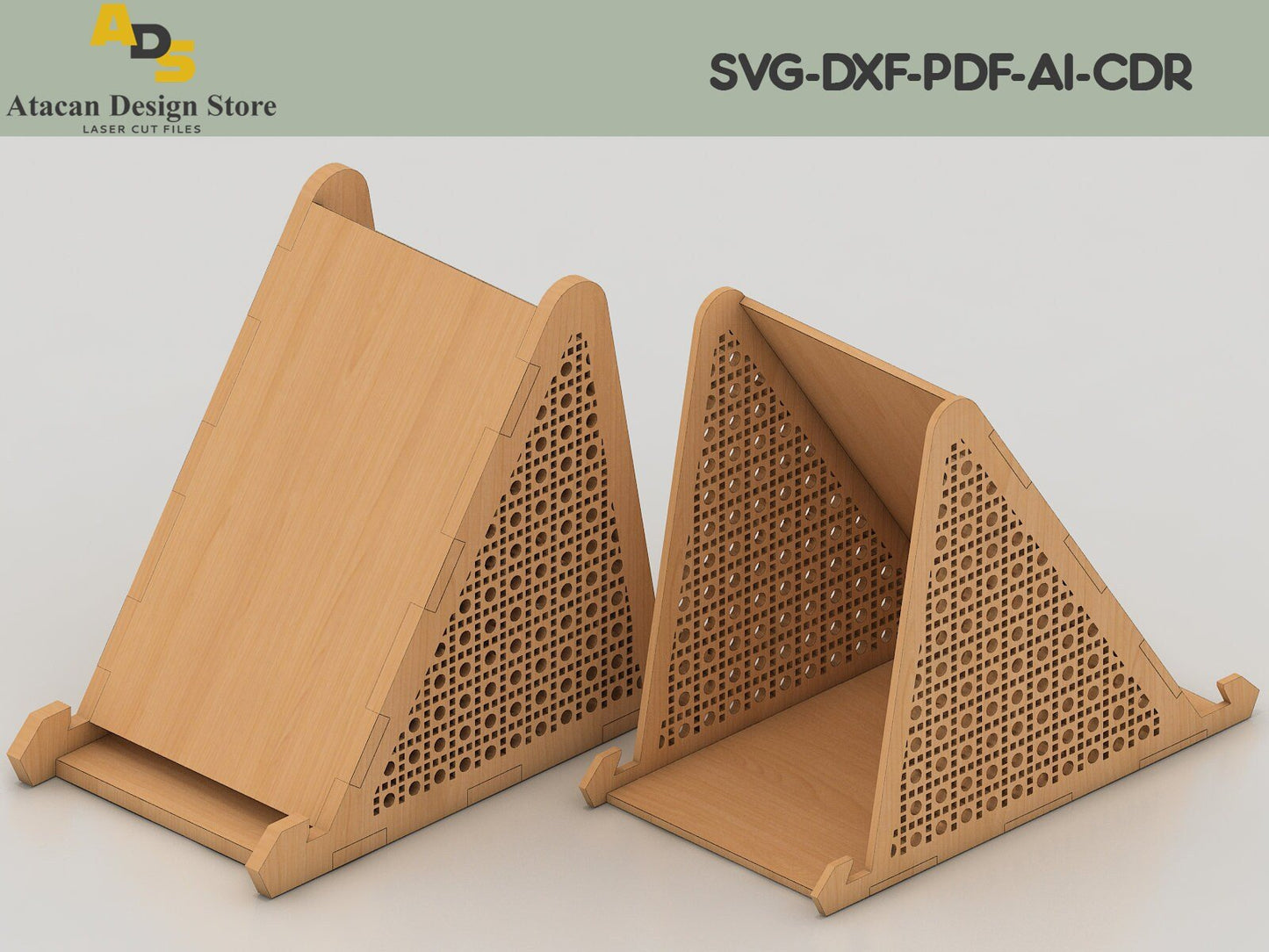Display Holder / Phone Stand / Digital Download / Glowforge Cut File / Laser Cut File ADS110