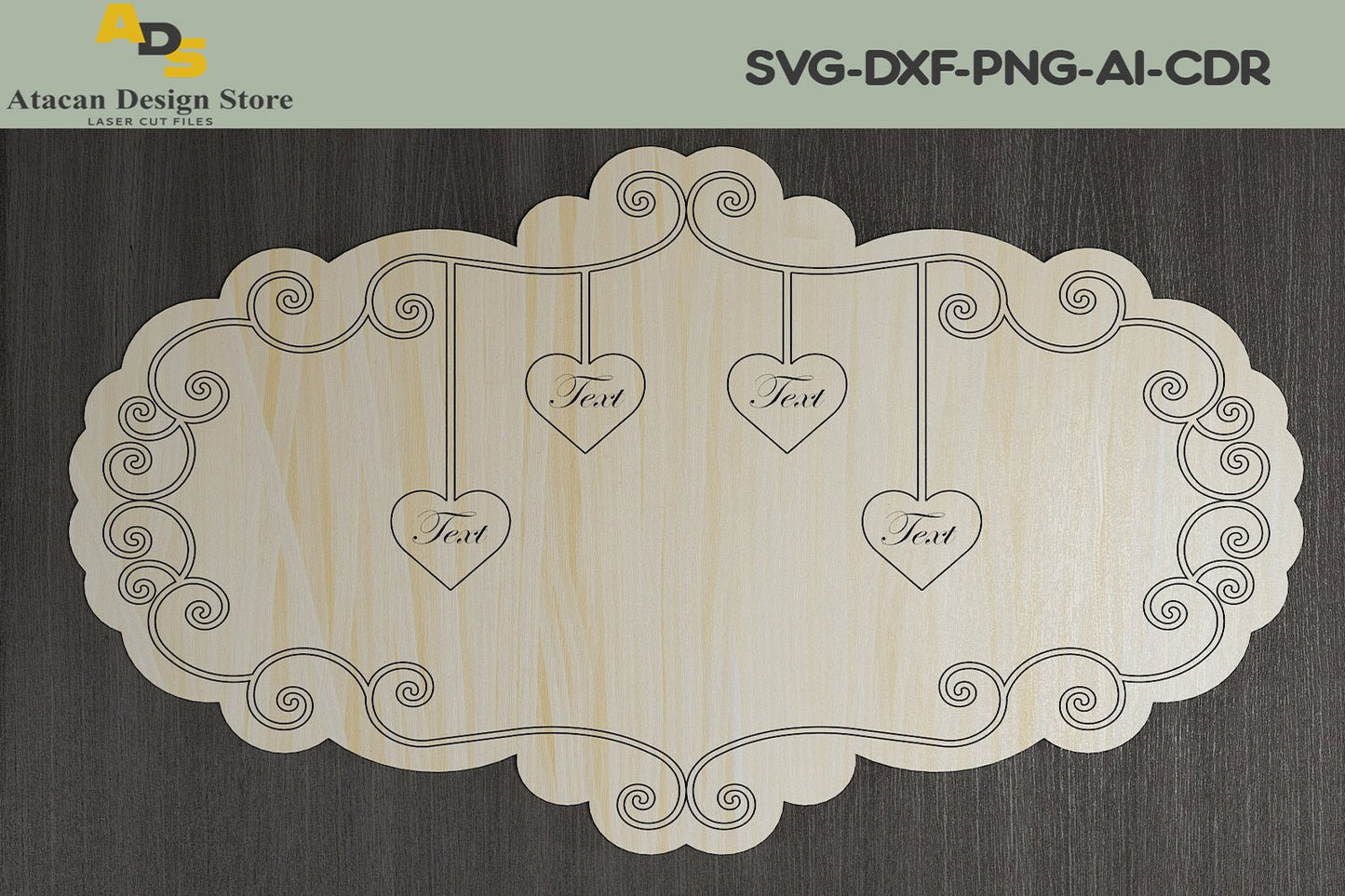 Family Names Keepsake Sign / Personalised Wooden Family Members Board 274