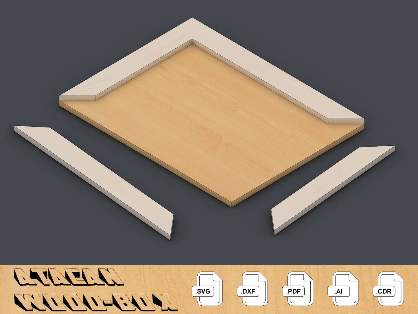 Frames Laser SVG cut files - Photo frame bundle - Glowforge Digital Download 039