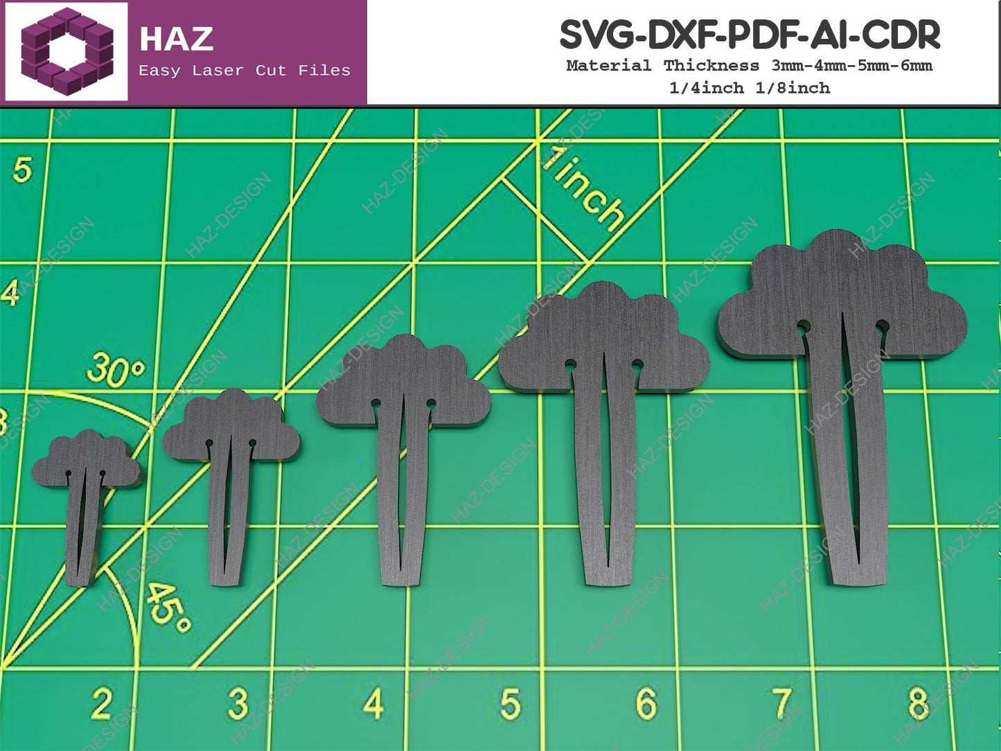 Honeycomb Pins For Glowforge / Lightburn Crumb Tray Pin / Compatible with all honeycomb SVG DXF CDR Ai 064