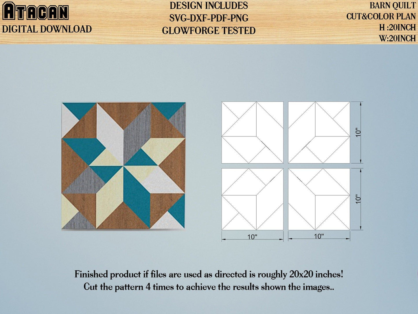 Indoor Barn Quilt - Patchwork Quilt - Barnquilts wood 025