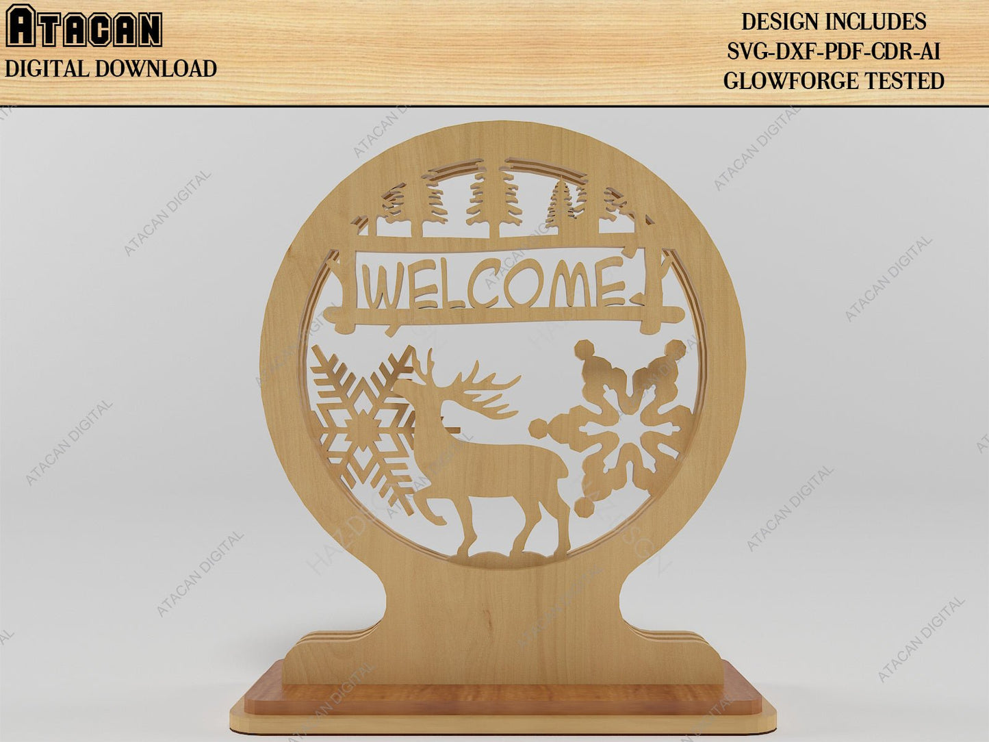 Lambretta Scooter Vespa Cut Files / Wooden Box House Shaped / Layered Round Christmas Decor SVG DXF CDR Ai 502