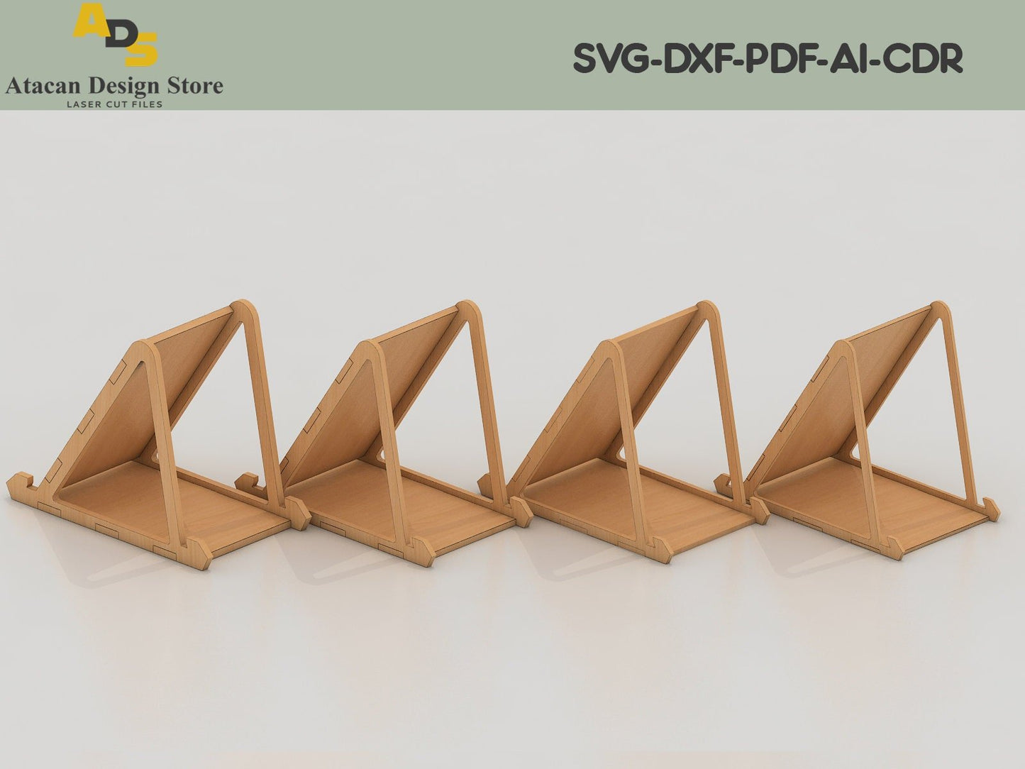 Laser SVG Cut File / Phone Stands SVG / Frame holders / Glowforge digital file ADS109