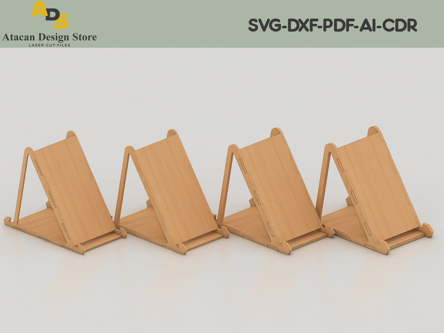 Laser SVG Cut File / Phone Stands SVG / Frame holders / Glowforge digital file ADS109