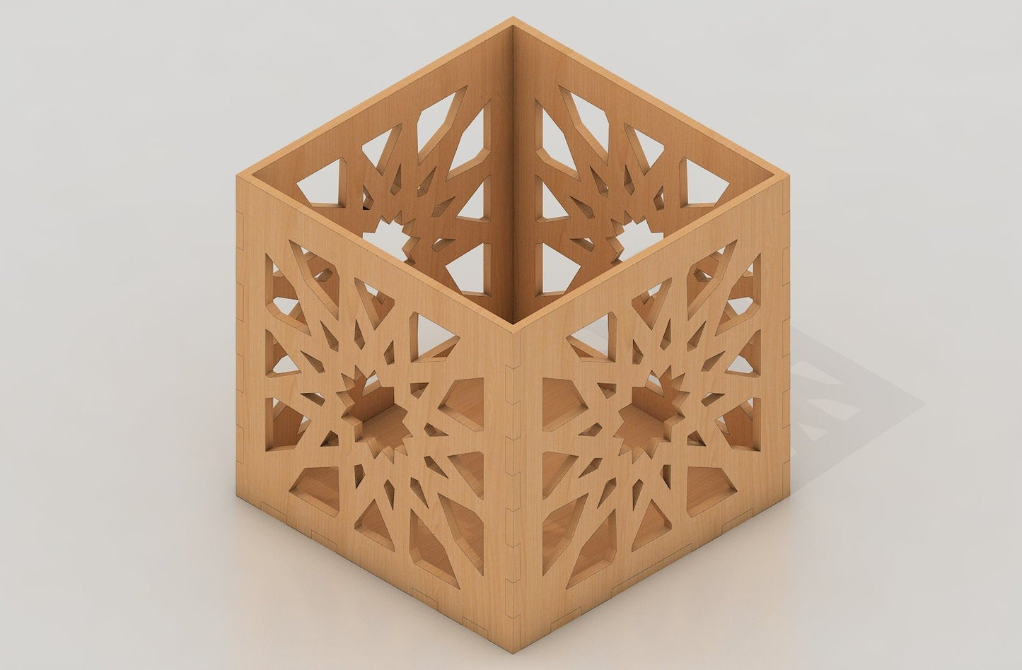 Lasercut file Pencil Holder Storage Box / Vector DXF CNC SVG files for laser cutting wood / Glowforge Laser vector project files 378
