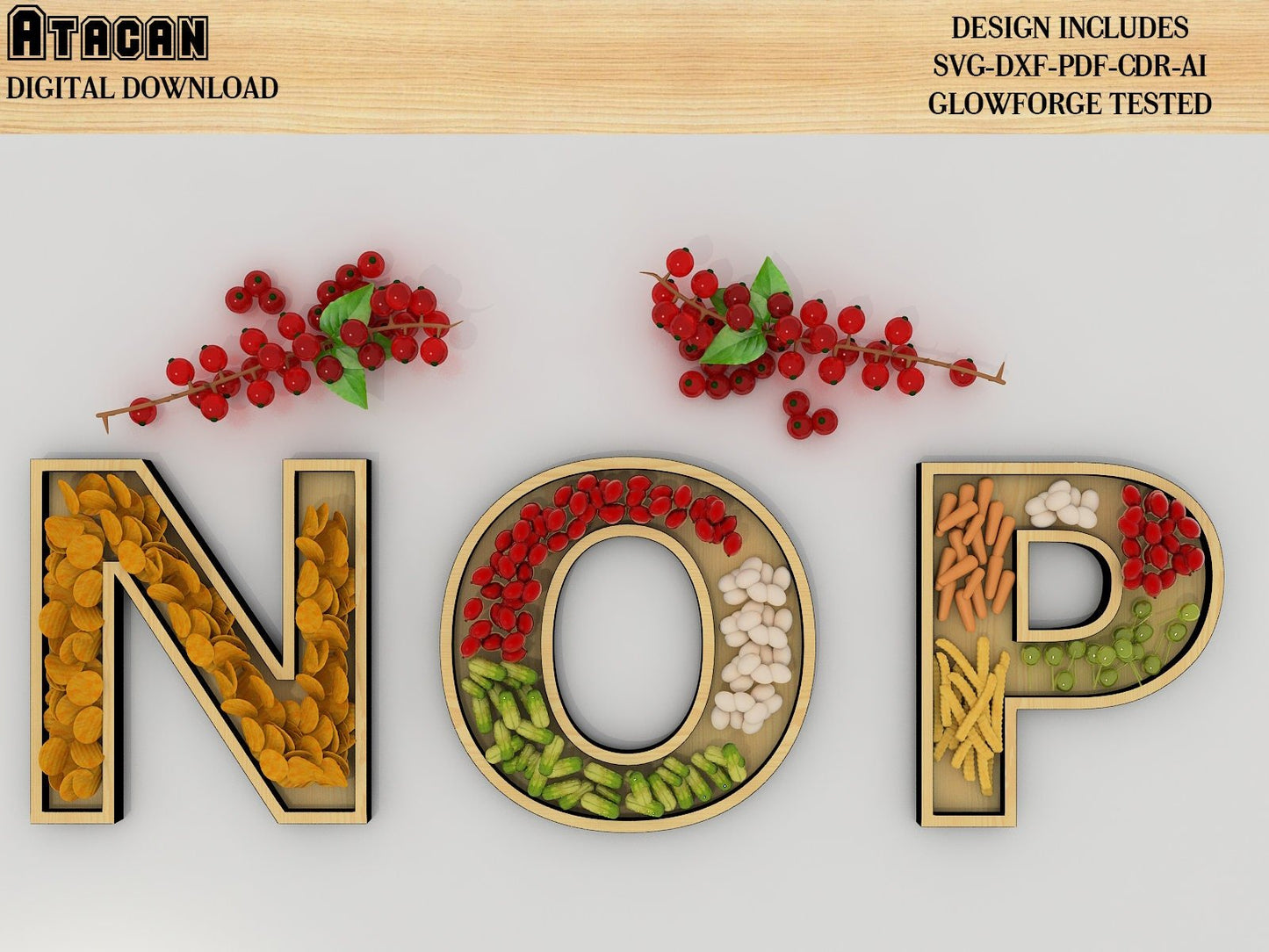 Letter fillable Dish, Alphabet Charcuterie Board Svg bundles - Uppercase Letter Laser Cut Files - Glowforge Ready 268