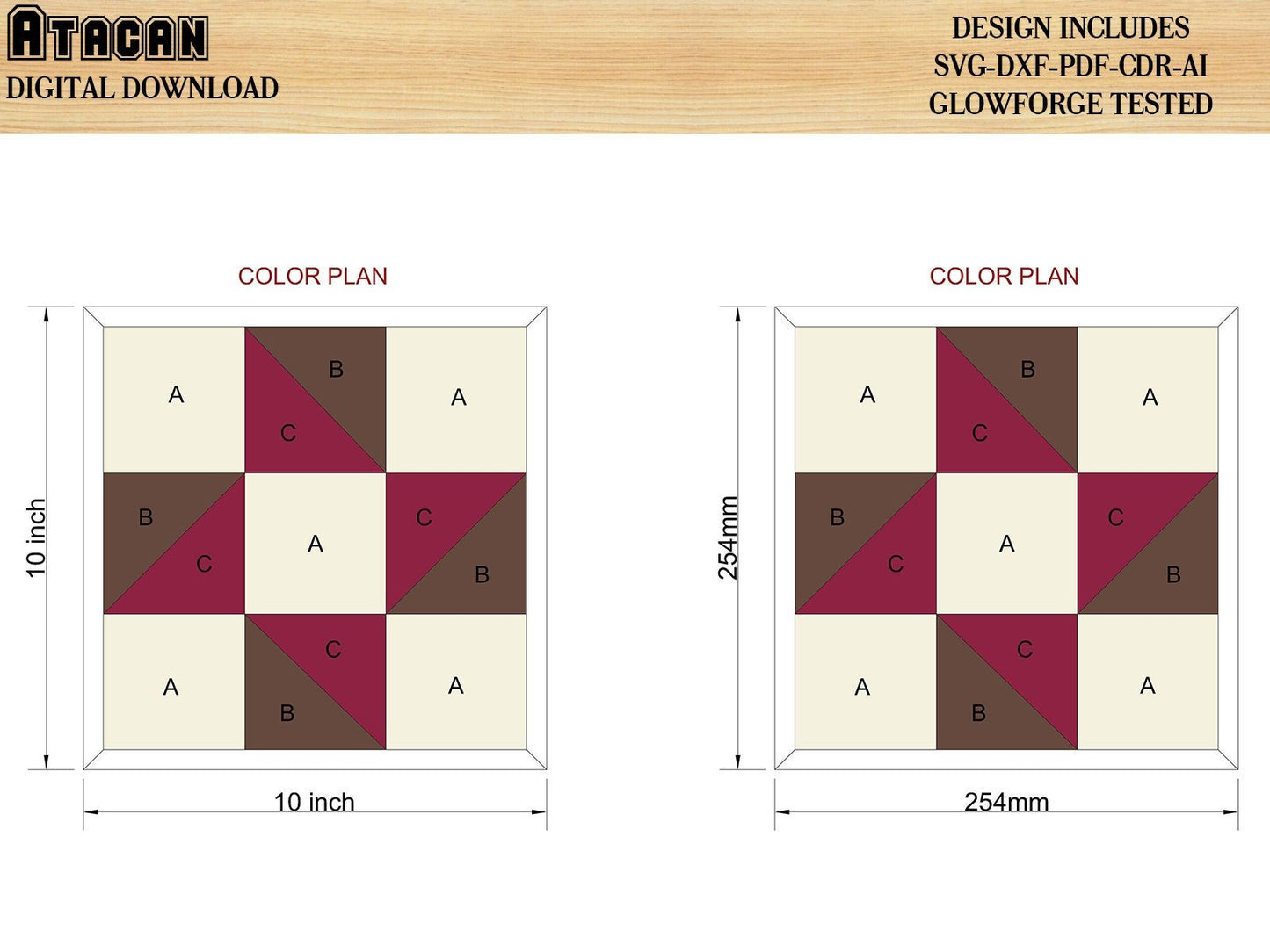 Modern Farmhouse / Americana Patchwork / Chevron Arrow Design / Laser Svg Pattern