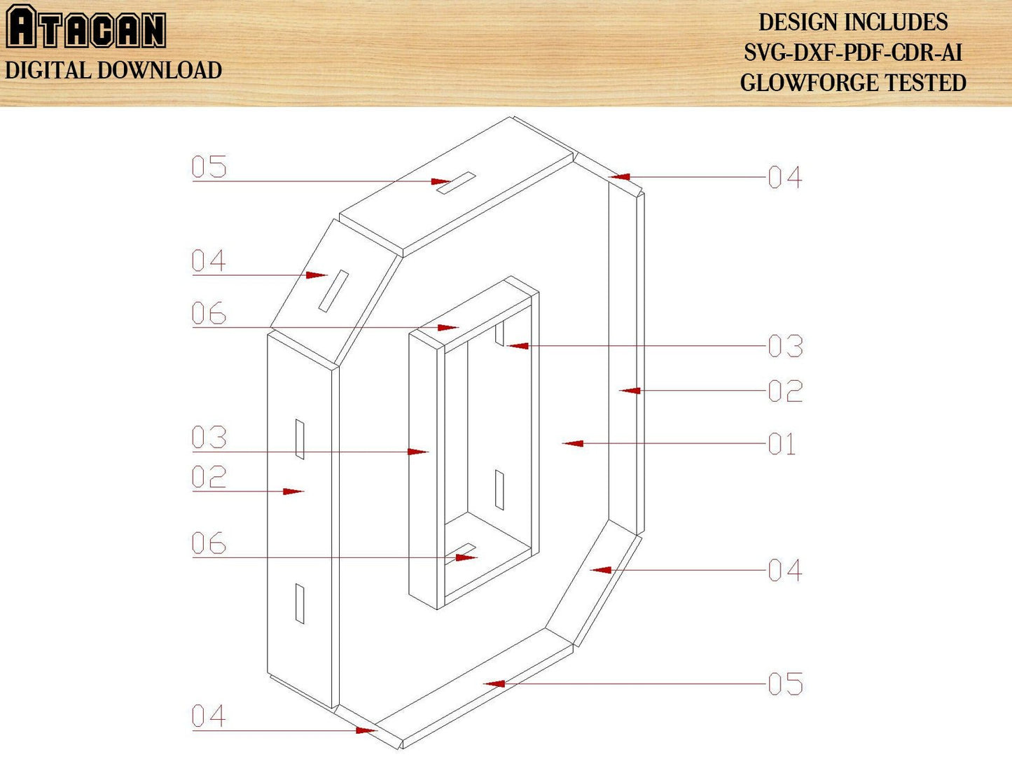 New Years 2022 - Wooden Numbers SVG Laser Cut vector files, Christmas Noel instant downloads 262