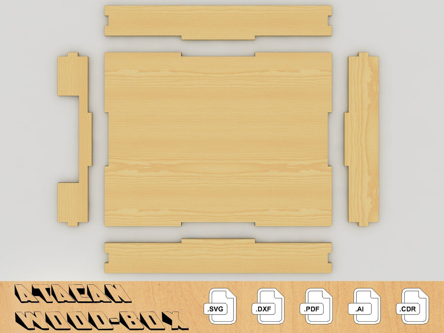 Paper Organiser Laser Cut SVG File - Laser Cut Desk Accessories - Download Glowforge SVG Template 067