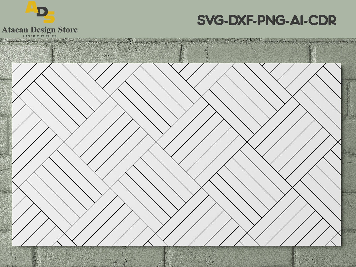 Pattern Design Set / Diamond, Cross, Checker, Parquet Panel Patterns / Laser Cut Svg Dxf Cdr Files 262
