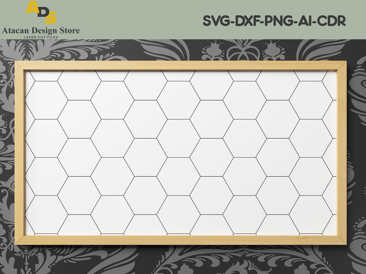 Patterns and Frame Bundle / Lightburn, Glowforge Laser Files / Herringbone, Tiles, Honeycomb and Cross Pattern SVG240