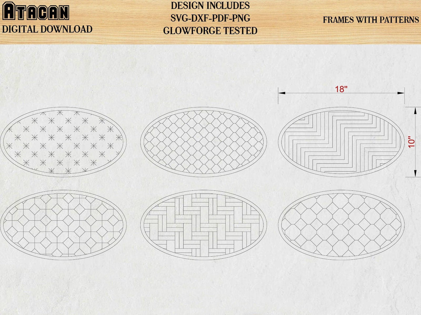 Patterns for Glowforge svg Herringbone Wire netting Diamond Tile Brick Stars and Wood lines Pattern laser cut files 162
