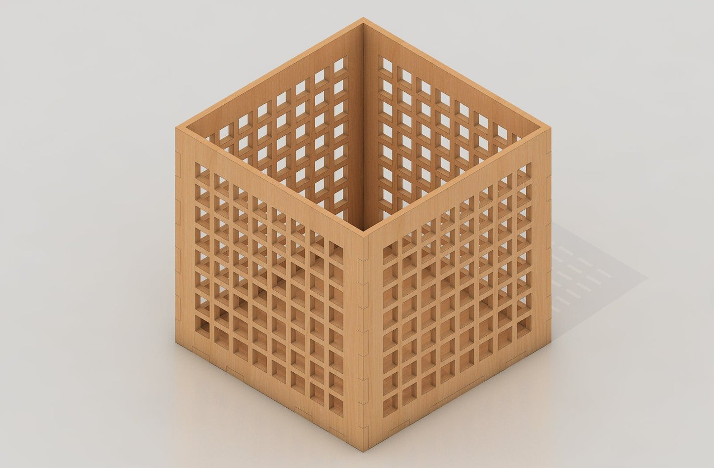 Pencil Storage Box Laser cut files / Box Glowforge Files / Gift box CNC files 379