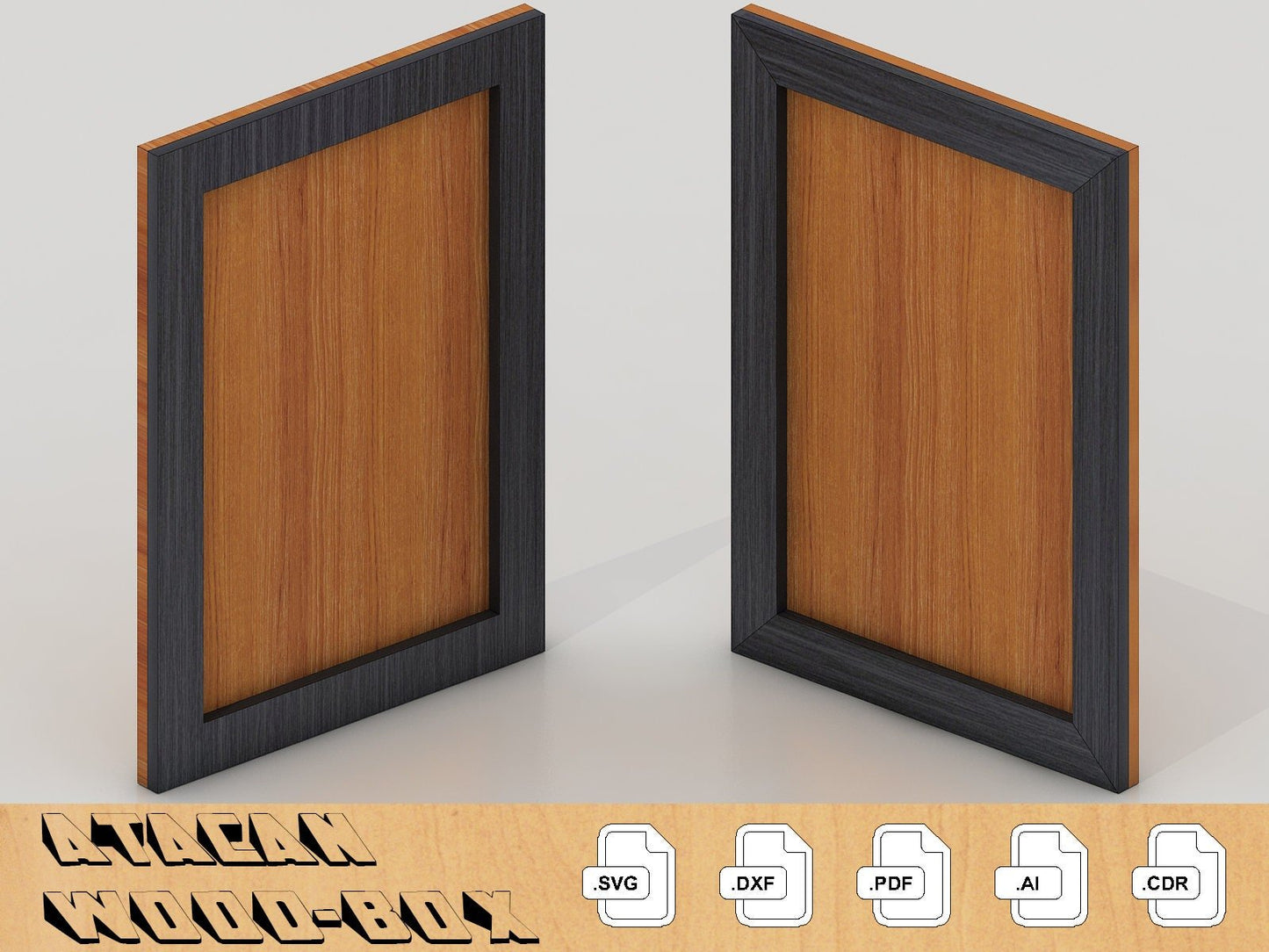 Pic Frame Set - Laser Cut Files - Glowforge Files - Digital Download 043