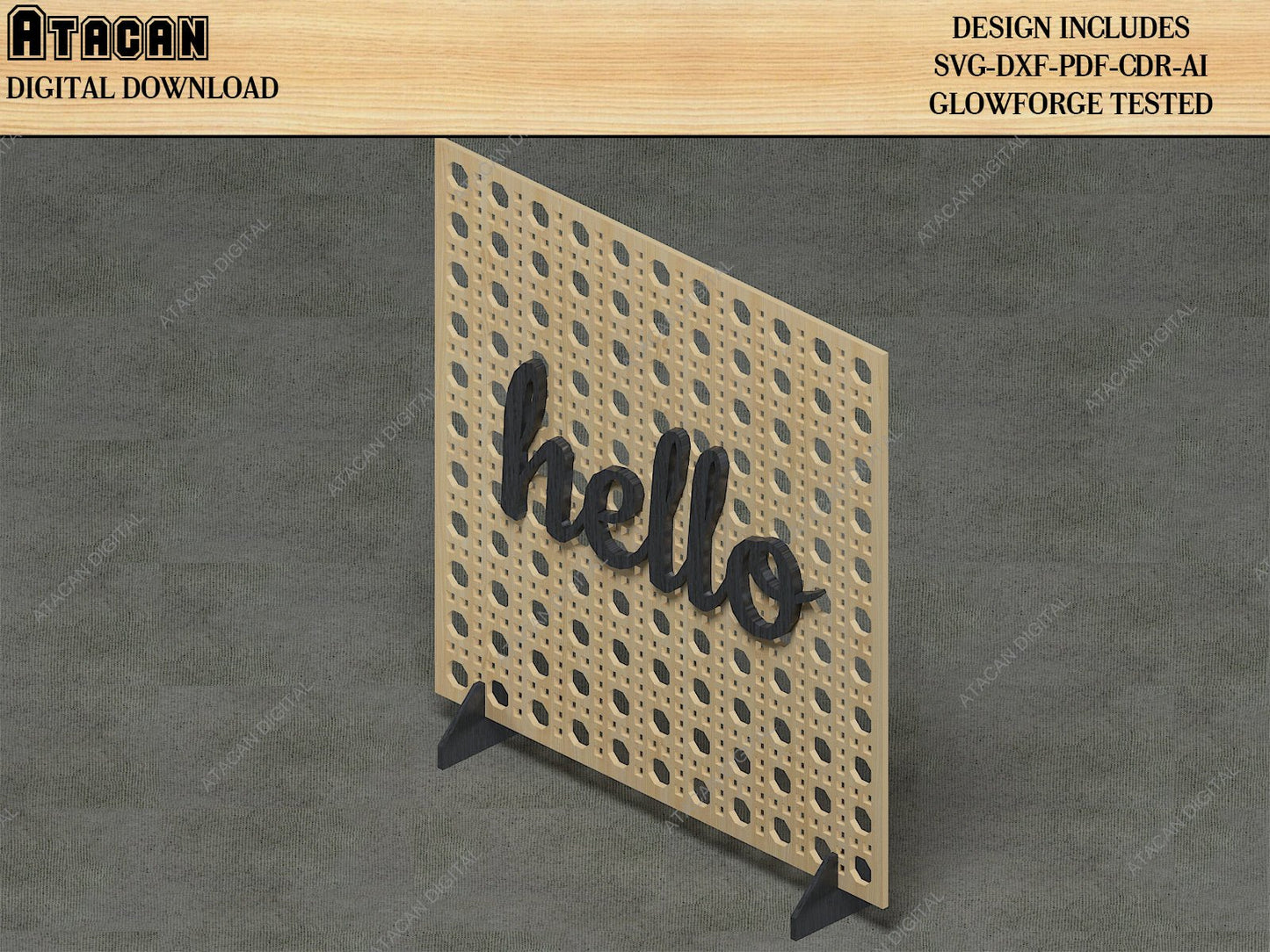 Rattan Cane Sign Backer Bundle / Rattan Cane Round shape Laser Cut Files / Cane Webbing Flower SVG DXF CDR Ai 497