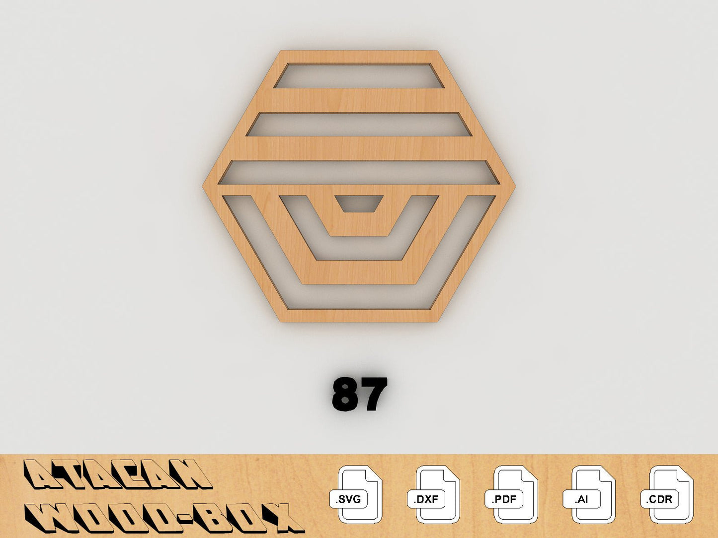 Round Coasters Set - Laser Cut Files - Svg + Dxf + Pdf + Ai + Cdr File - Instant Download 154