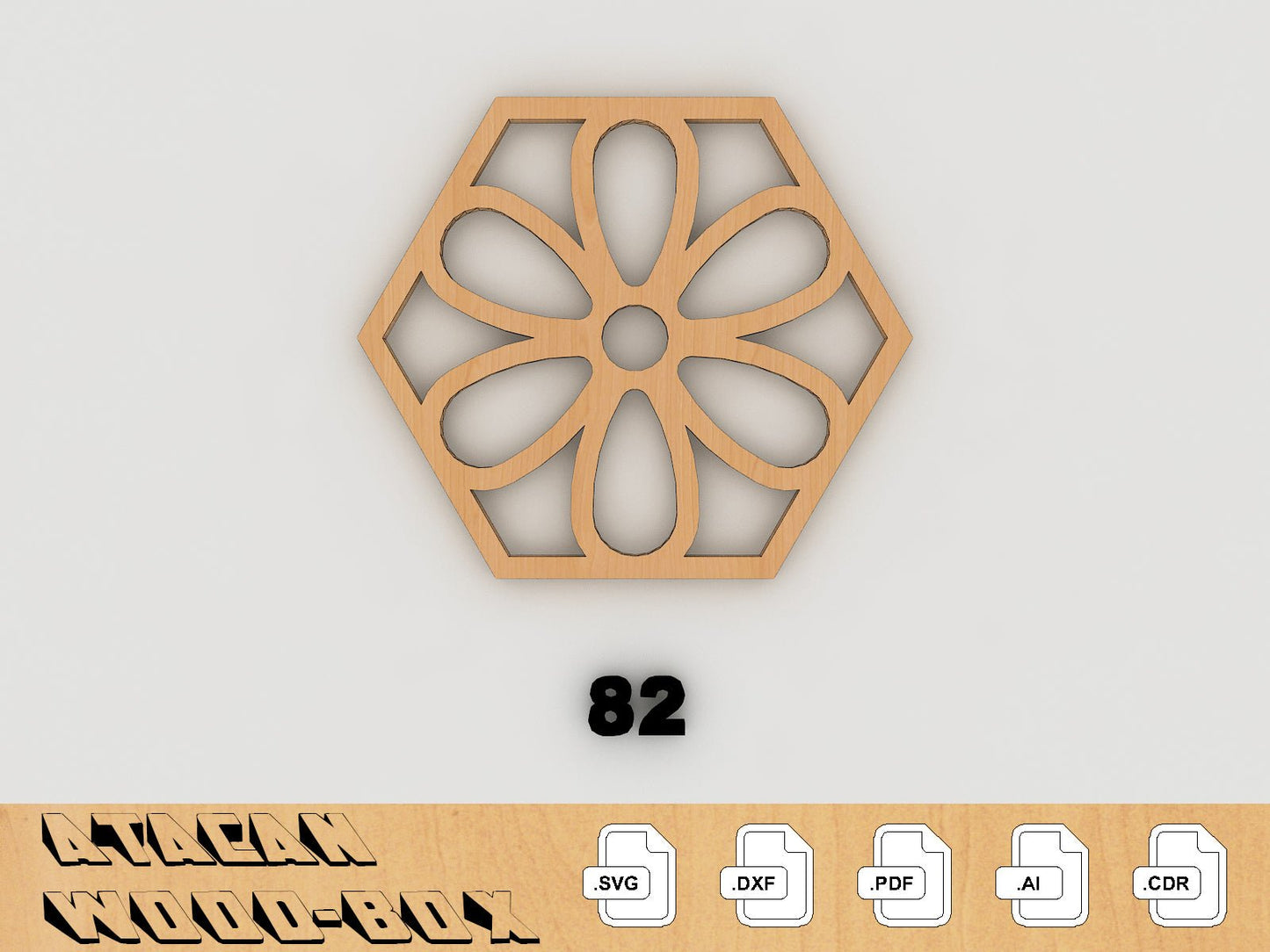 Round Coasters Set - Laser Cut Files - Svg + Dxf + Pdf + Ai + Cdr File - Instant Download 154