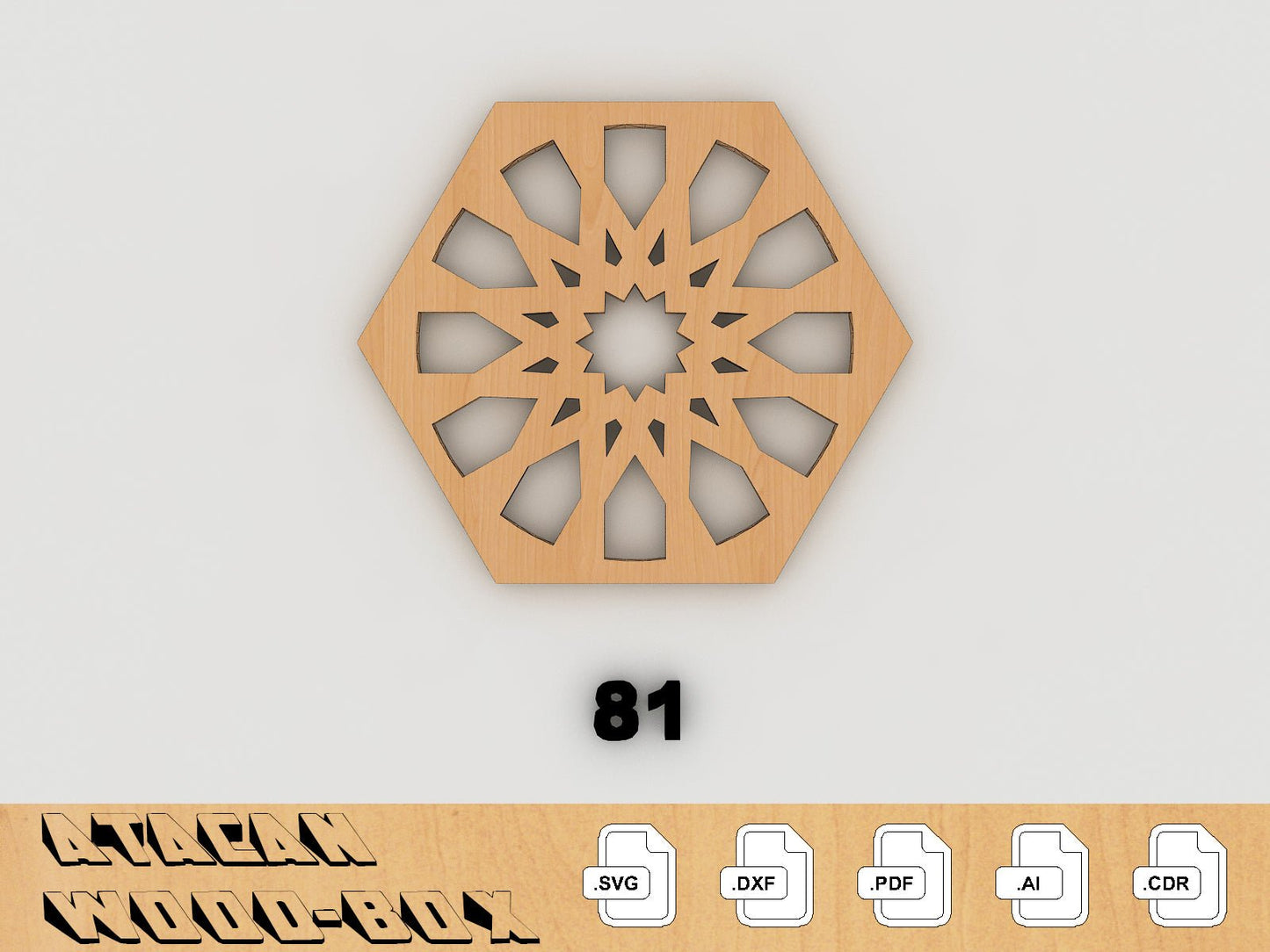 Round Coasters Set - Laser Cut Files - Svg + Dxf + Pdf + Ai + Cdr File - Instant Download 154