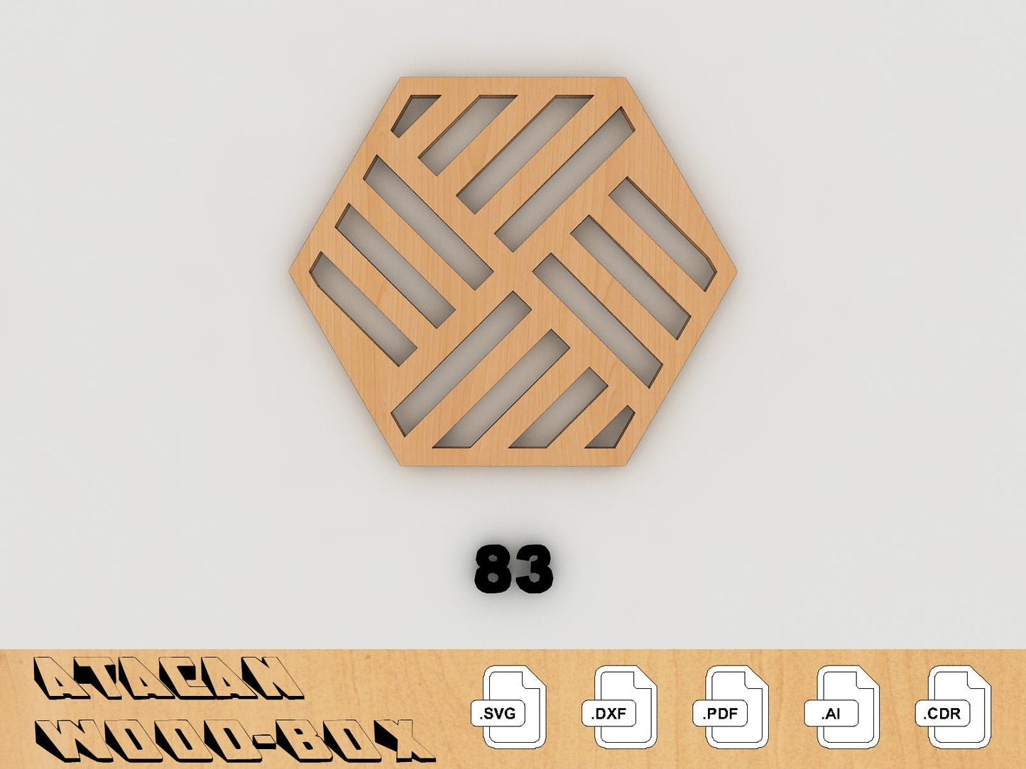 Round Coasters Set - Laser Cut Files - Svg + Dxf + Pdf + Ai + Cdr File - Instant Download 154