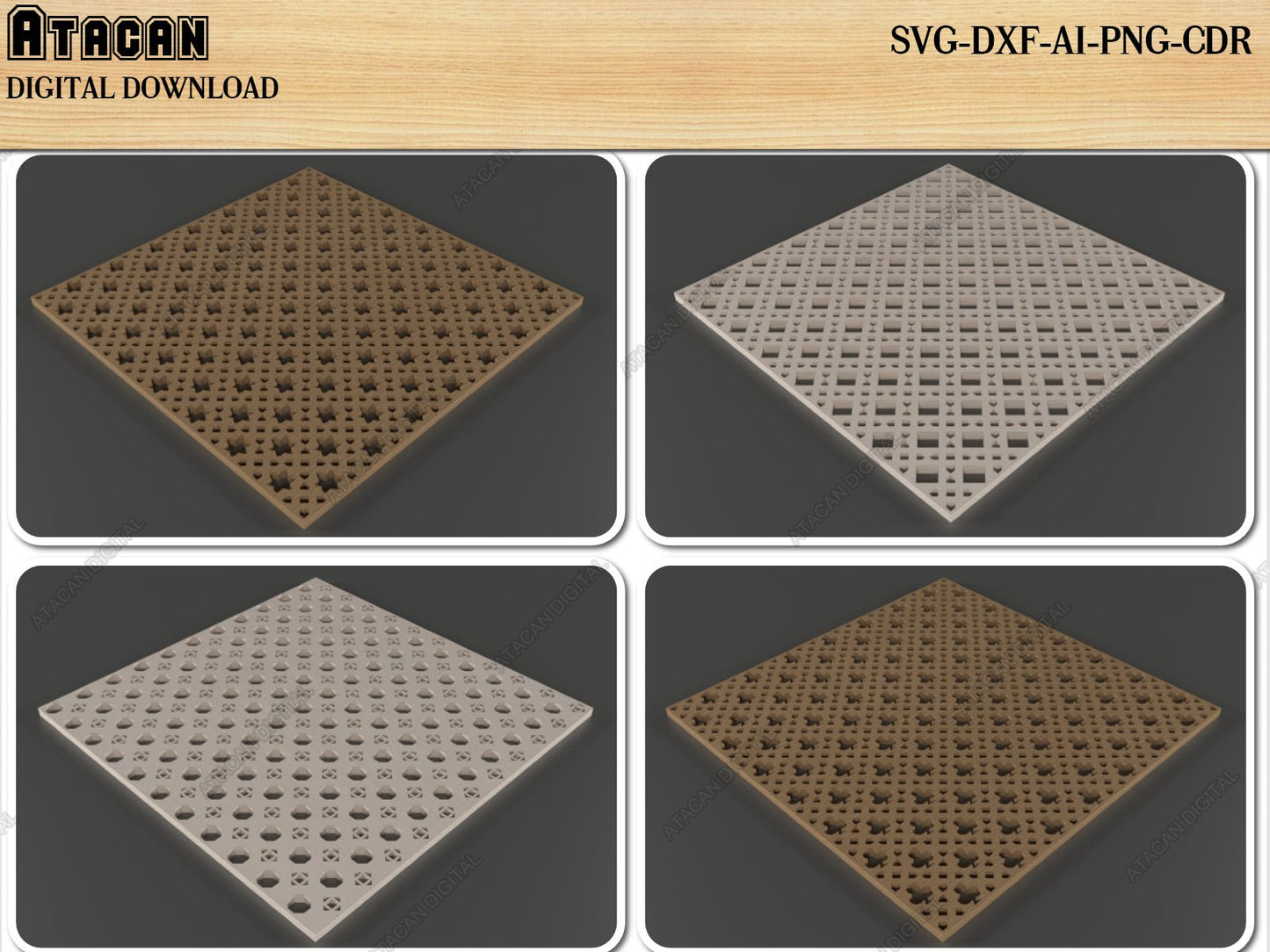 Seamless Rattan Cane Patterns Bundle