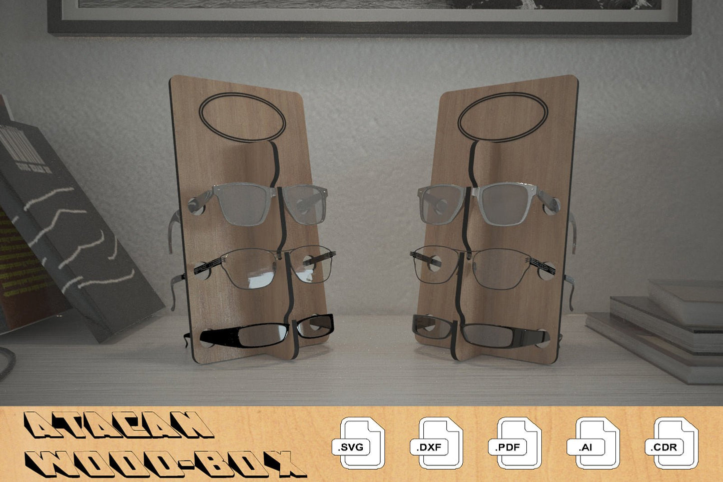 Sunglasses Holder / Glasses Organizer / Eye Glasses Storage Display / Sunglass Shelf 281