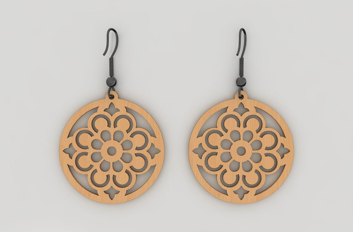 Wood Acrylic Earring SVG Cut Files / Templates to Cut on Cricut or Glowforge / Digital Download Silhouette 358