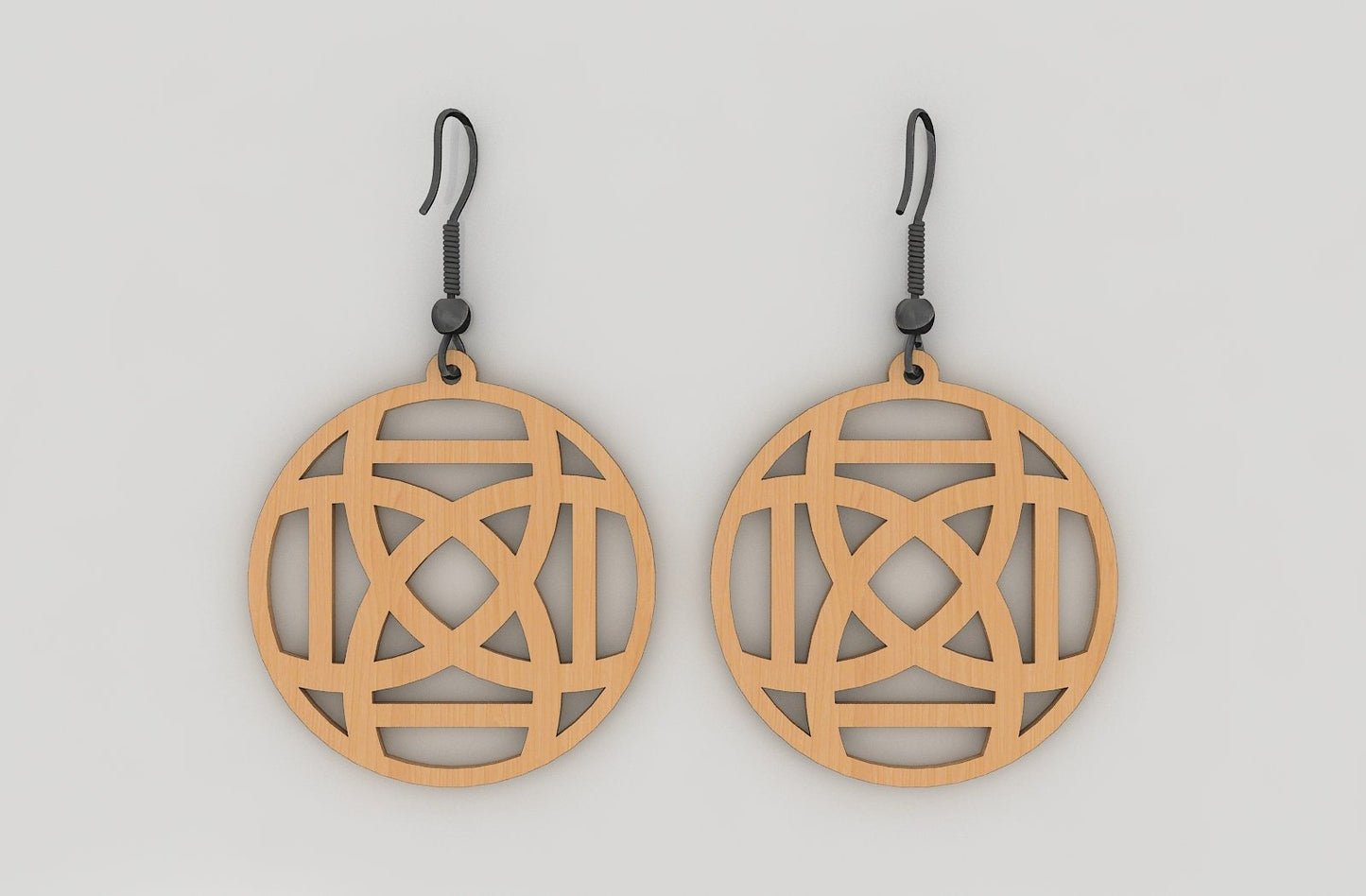 Wood Acrylic Earring SVG Cut Files / Templates to Cut on Cricut or Glowforge / Digital Download Silhouette 358