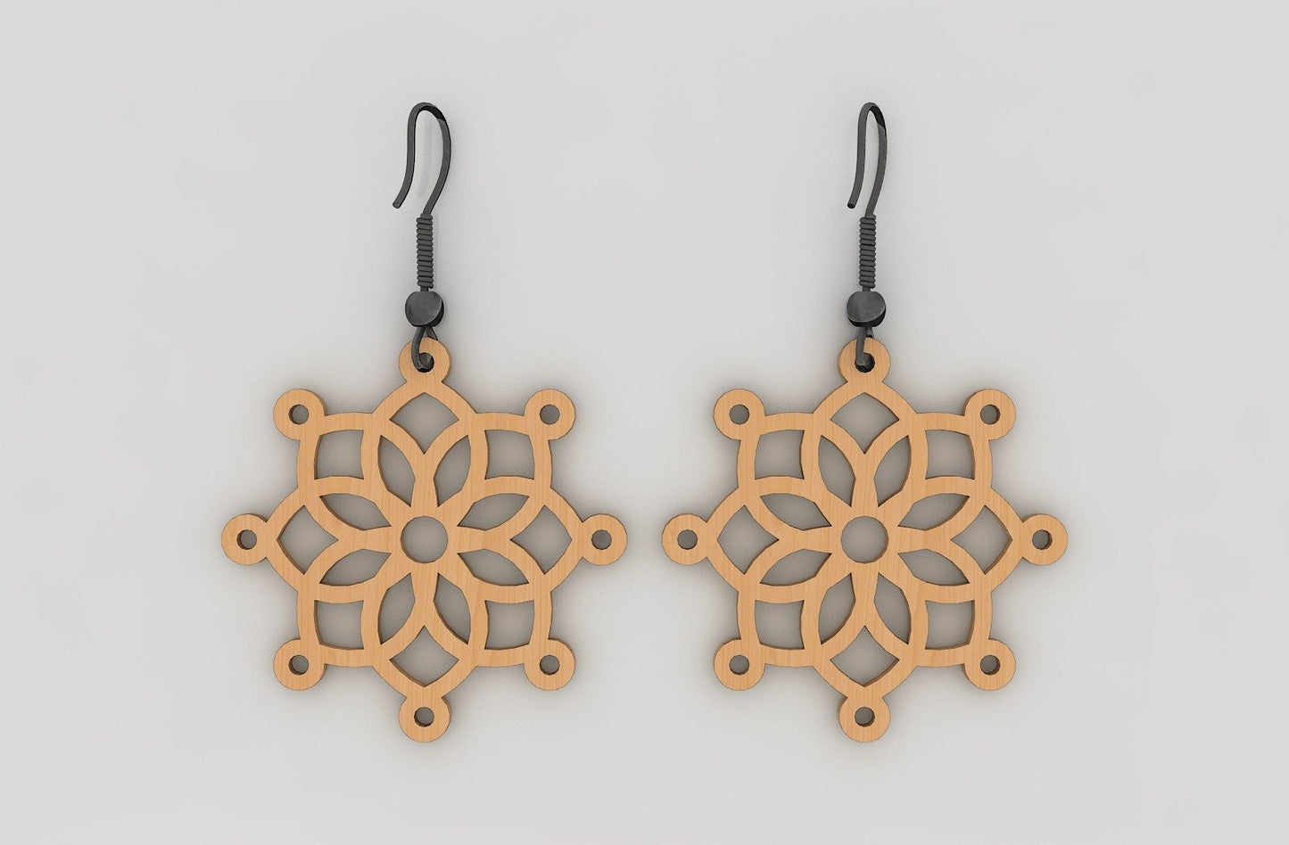 Wood Acrylic Earring SVG Cut Files / Templates to Cut on Cricut or Glowforge / Digital Download Silhouette 359