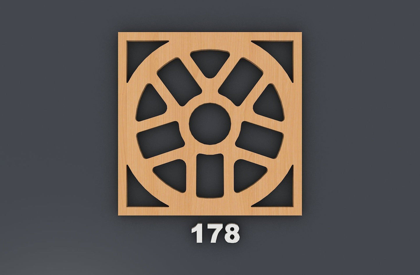 Wood Coaster Trivet Wall Decor Templates / Vector Digital SVG DXF Files Download / Laser Cutting files 351