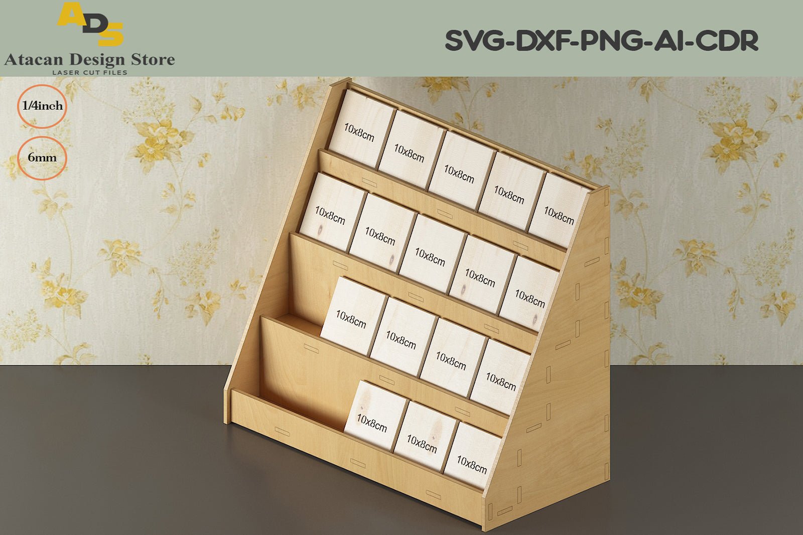Keychain Jewelry craft show display stand. SVG DXF glowforge