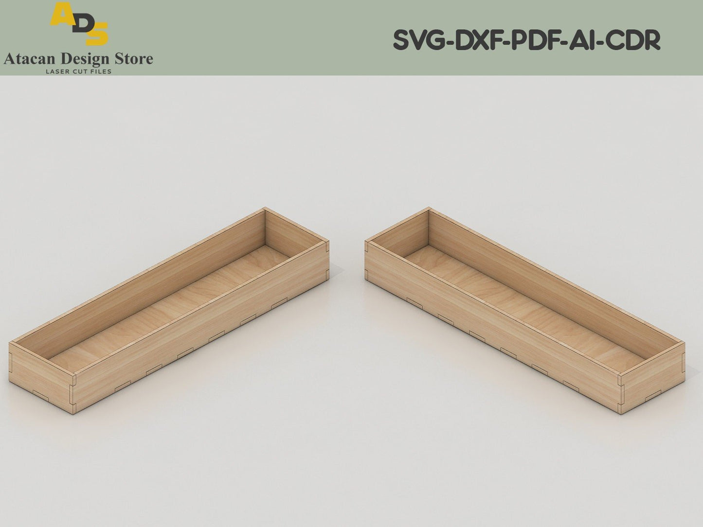 Wooden Flower Box / Floral Planter Box SVG / Flower pot holder / Glowforge Laser cut file / Digital Vector Files ADS101