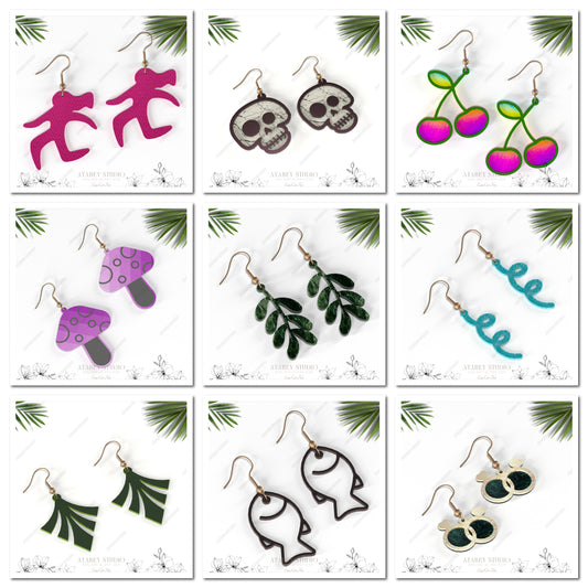 Chic Laser-Cut Earring Collection - Trendy Accessories - Fashionable Stylish Jewelry 867