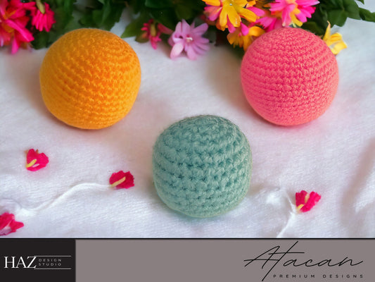 Handmade Amigurumi Crochet Balls Pattern - Digital PDF, Colorful Textured Toy Spheres, Easy to Follow Crochet Guide 260