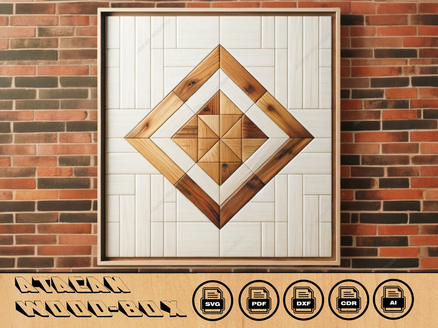 Artisanal Barn Quilt Pattern Collection - Classic Farmhouse Quilt Patterns Suite - Premium Laser Cutting Designs 544