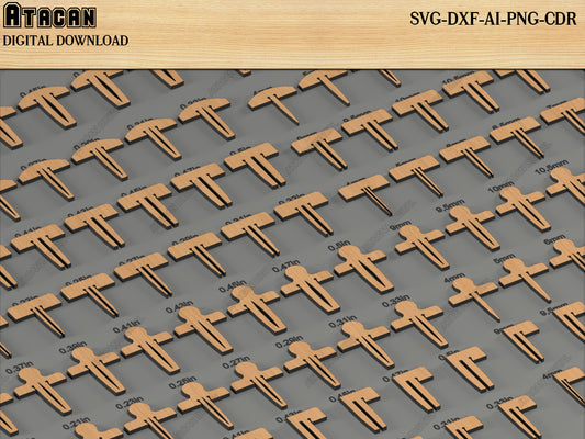 128x Honeycomb Pin Set - Laser Holder Pins - Universal Crumb Tray Pins 533