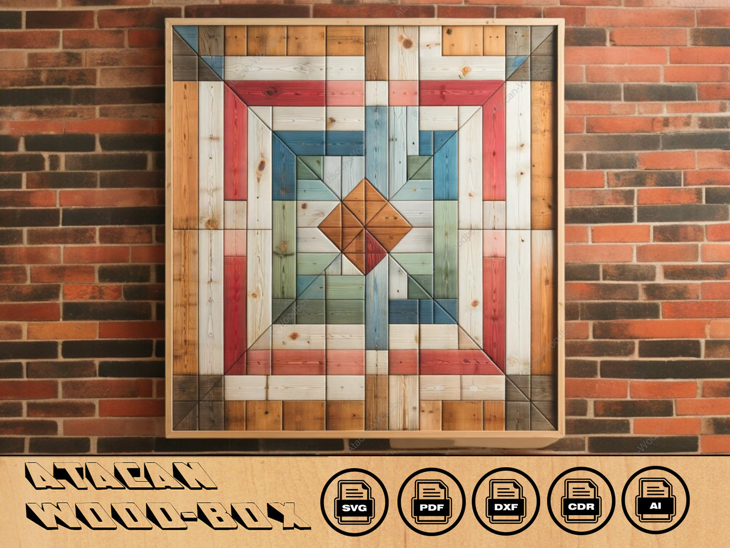 Artisanal Barn Quilt Pattern Collection - Classic Farmhouse Quilt Patterns Suite - Premium Laser Cutting Designs 544