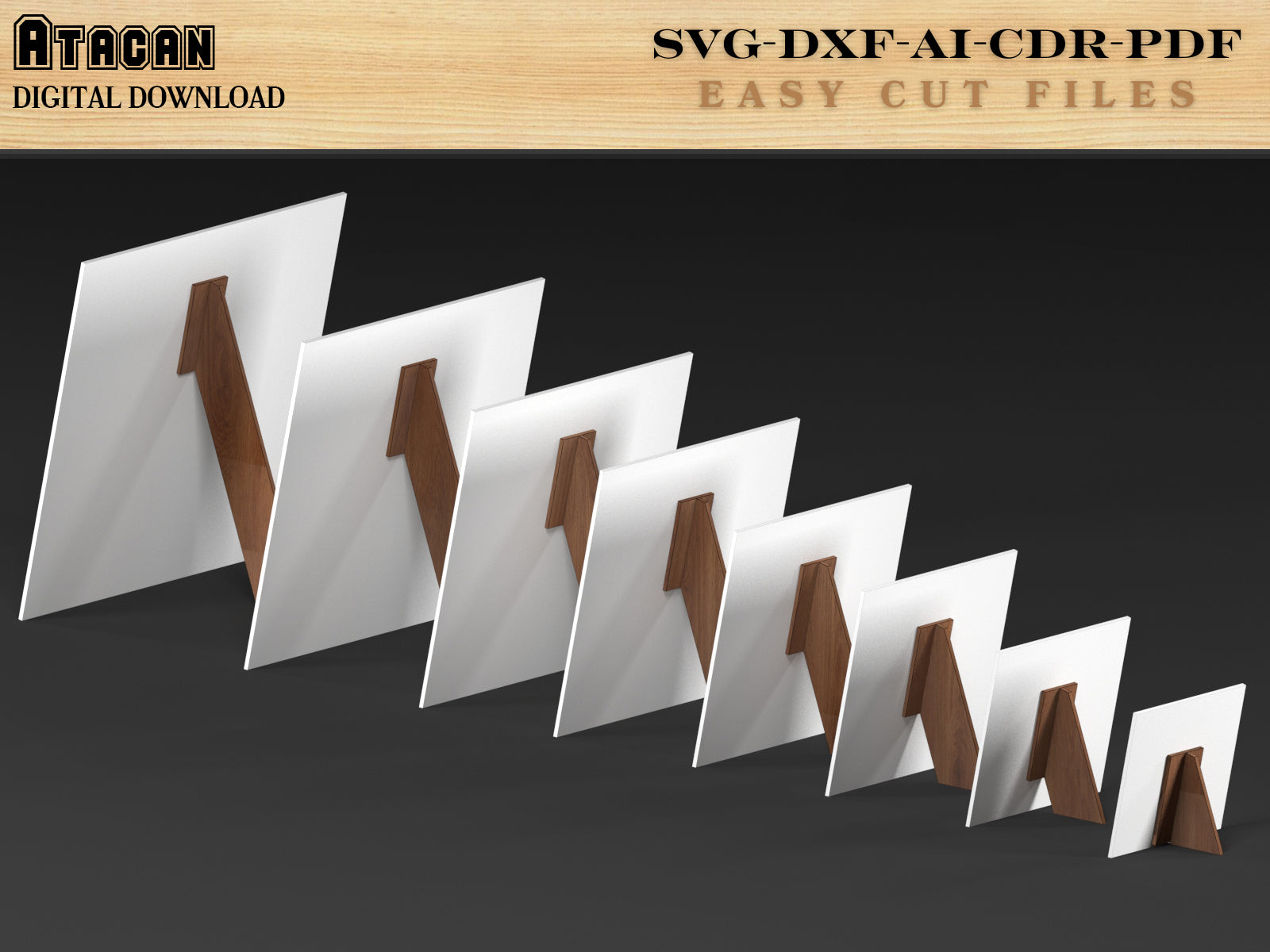 Versatile Picture Frame Stand Templates - Legs For Frames DIY Projects ...