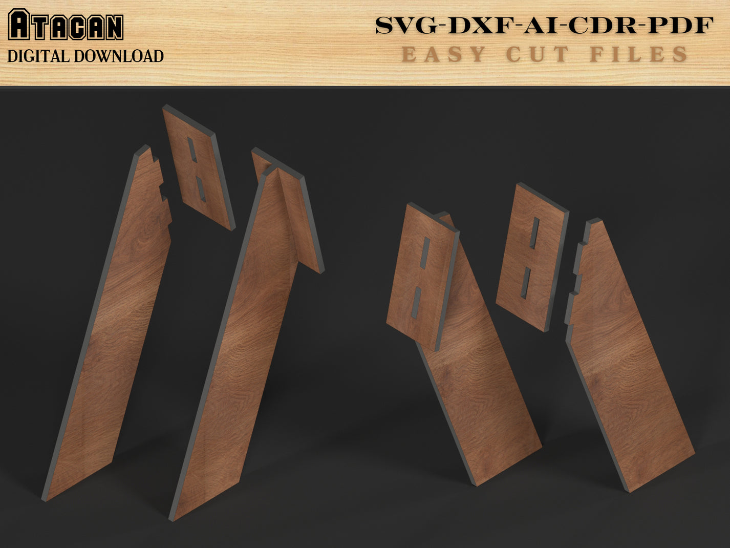 Versatile Picture Frame Stand Templates - Legs For Frames DIY Projects ...