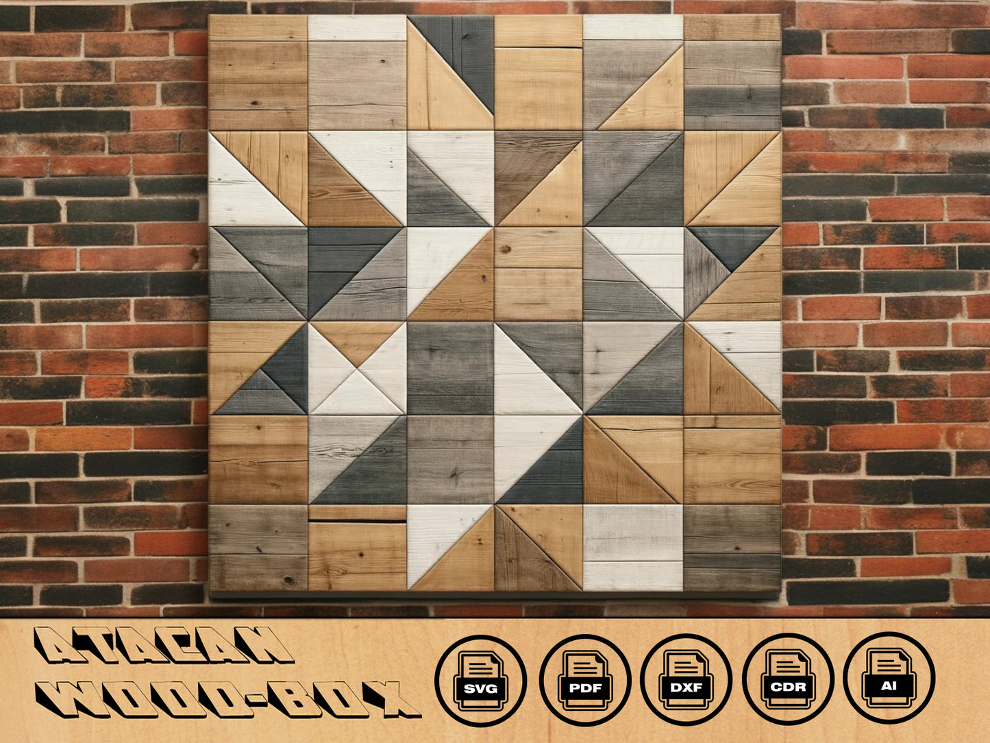 Artisanal Barn Quilt Pattern Collection - Classic Farmhouse Quilt Patterns Suite - Premium Laser Cutting Designs 544