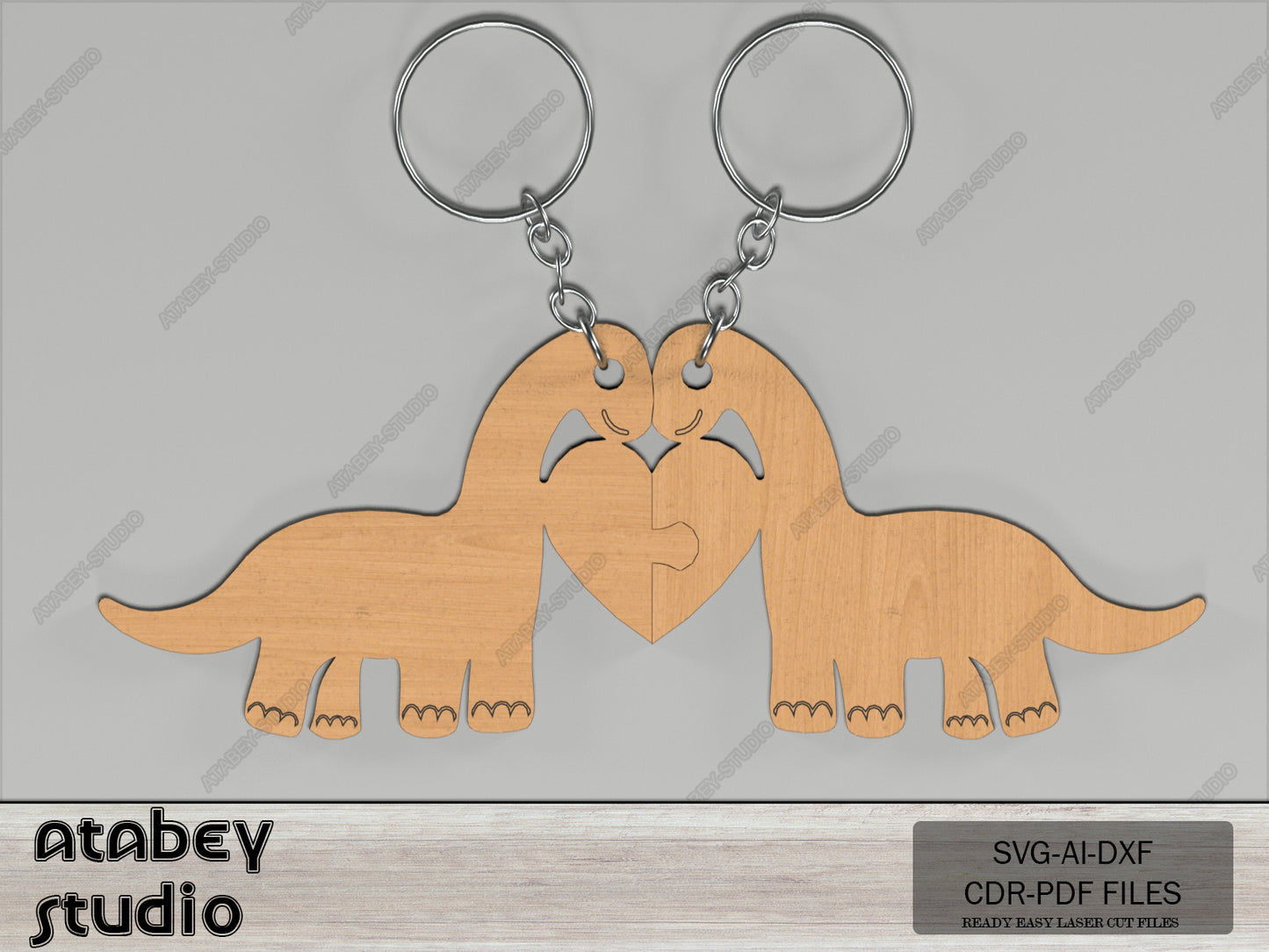 Matching Animal Keychains Bundle - Cute Animal Characters - Perfect for DIY - Key ring Anniversary Gift 579