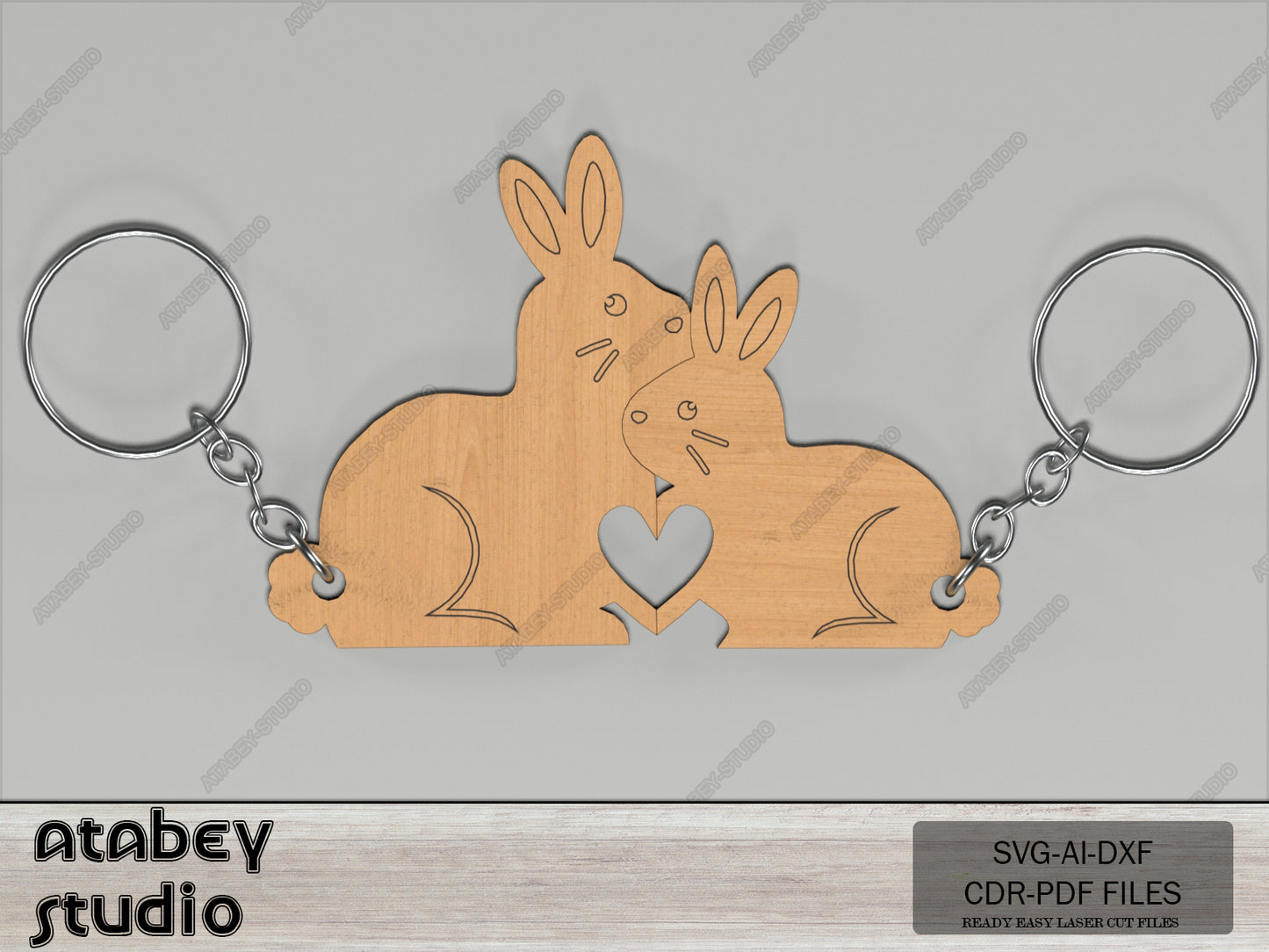 Matching Animal Keychains Bundle - Cute Animal Characters - Perfect for DIY - Key ring Anniversary Gift 579