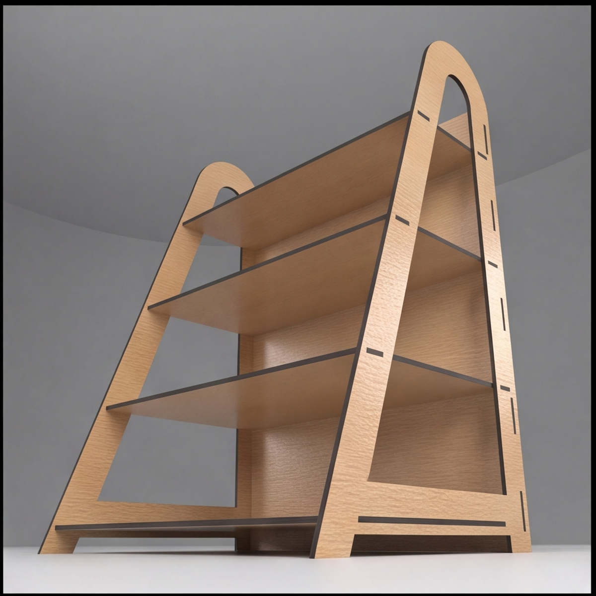 Multi Purpose Laser Cut Stand / Wood Gift Card Display / 4 Shelf Vector Files SVG DXF Ai CDR 360