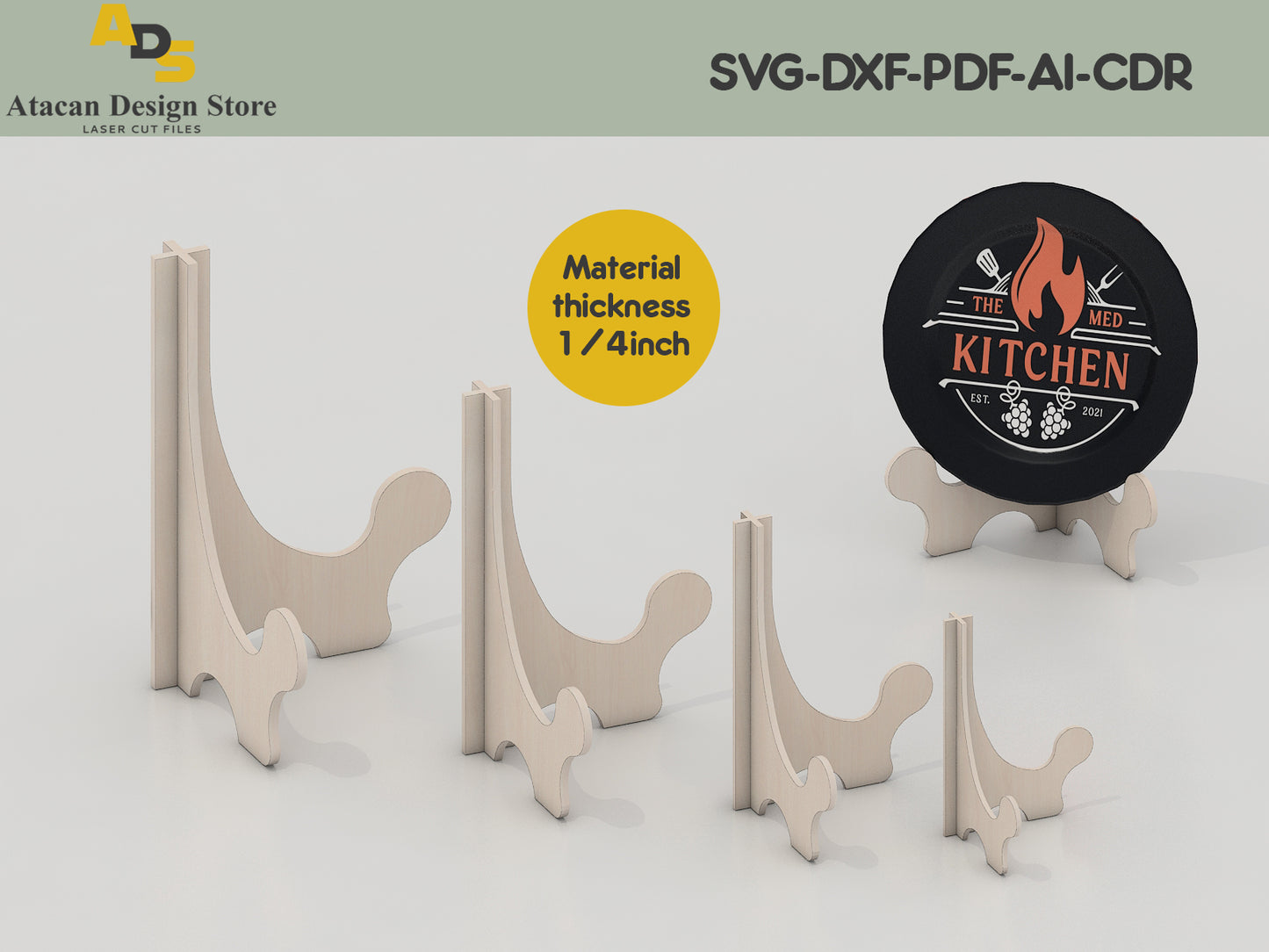 Versatile Easel Stand Laser Cut Files Bundle for DIY Projects - Svg, Dxf, Pdf, Ai, Cdr Formats 394