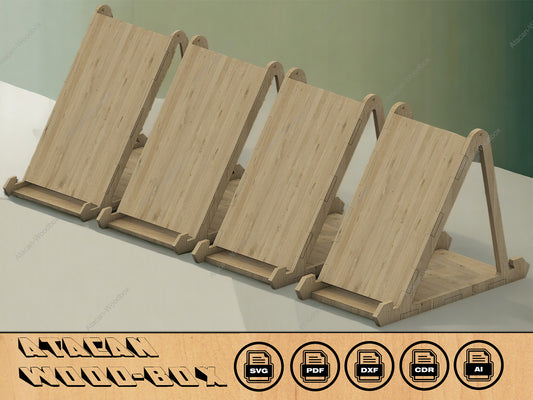 Phone Stand Laser cut file / Phone holder SVG file / Pic stand Display / SVG Dxf files for Cricut, Glowforge 262