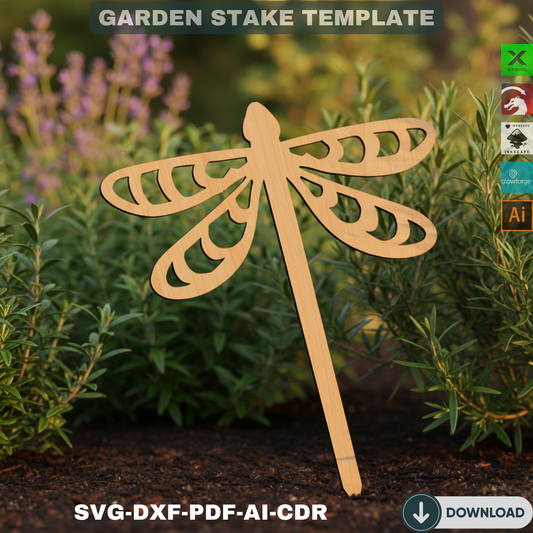 Laser Cut Garden Stakes SVG | Digital Plant Labels | DIY Garden Markers for Xtool Glowforge | Unique Gardener Gift Decor