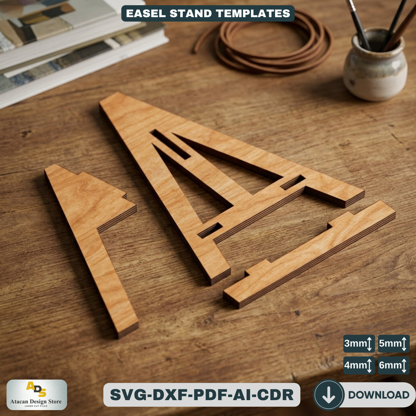 Art Display Picture Frame Holders / Canvas Easel Stands / Art Displays 433