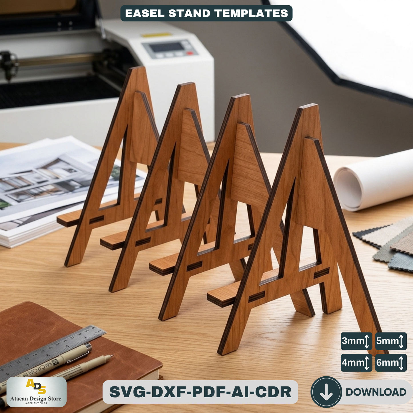 Art Display Picture Frame Holders / Canvas Easel Stands / Art Displays 433